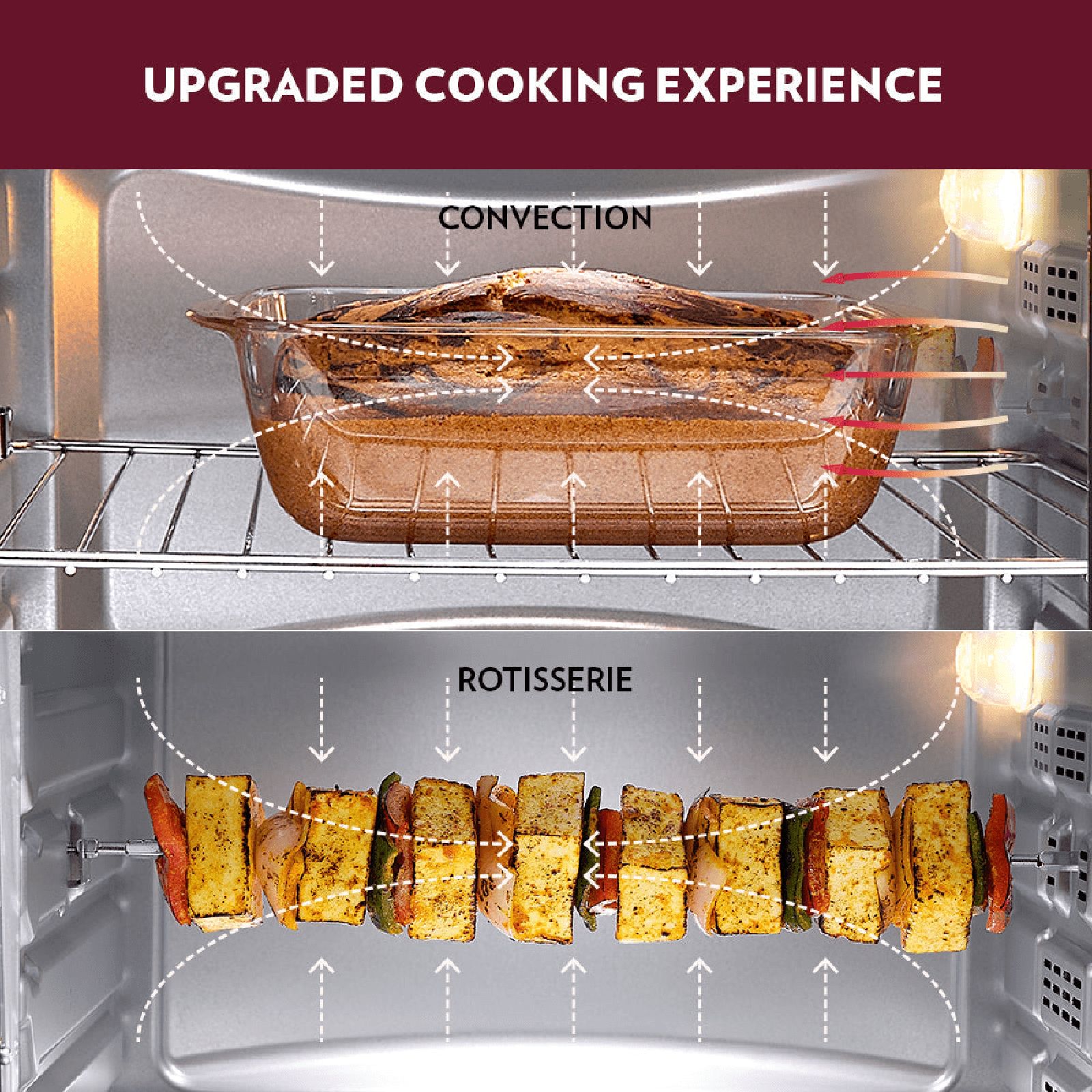 Buy BOROSIL Prima 42L Oven Toaster Grill with Motorized Rotisserie